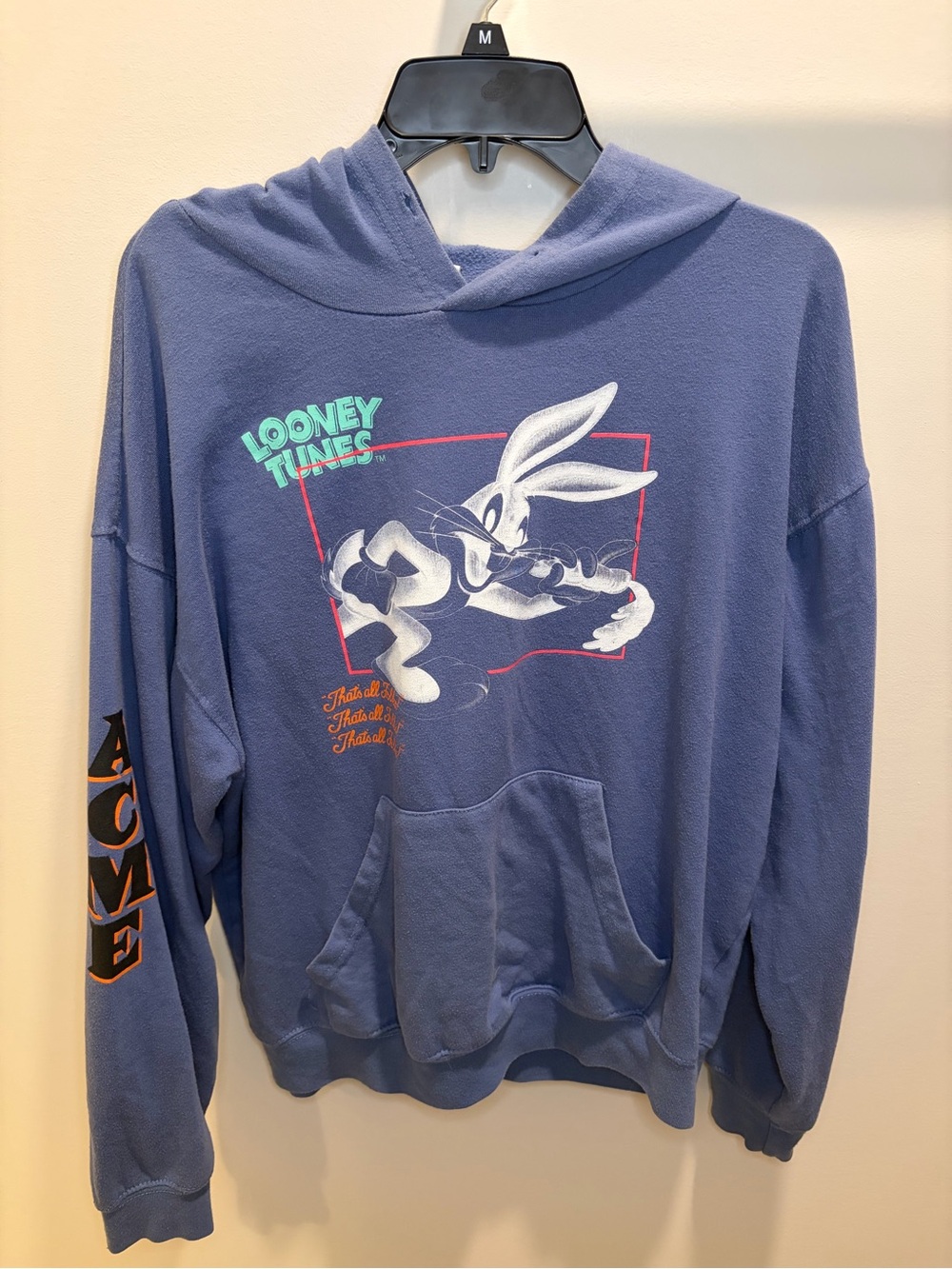 Warner Bros. Looney Tunes Bugs Bunny Blue Pullover Hoodie